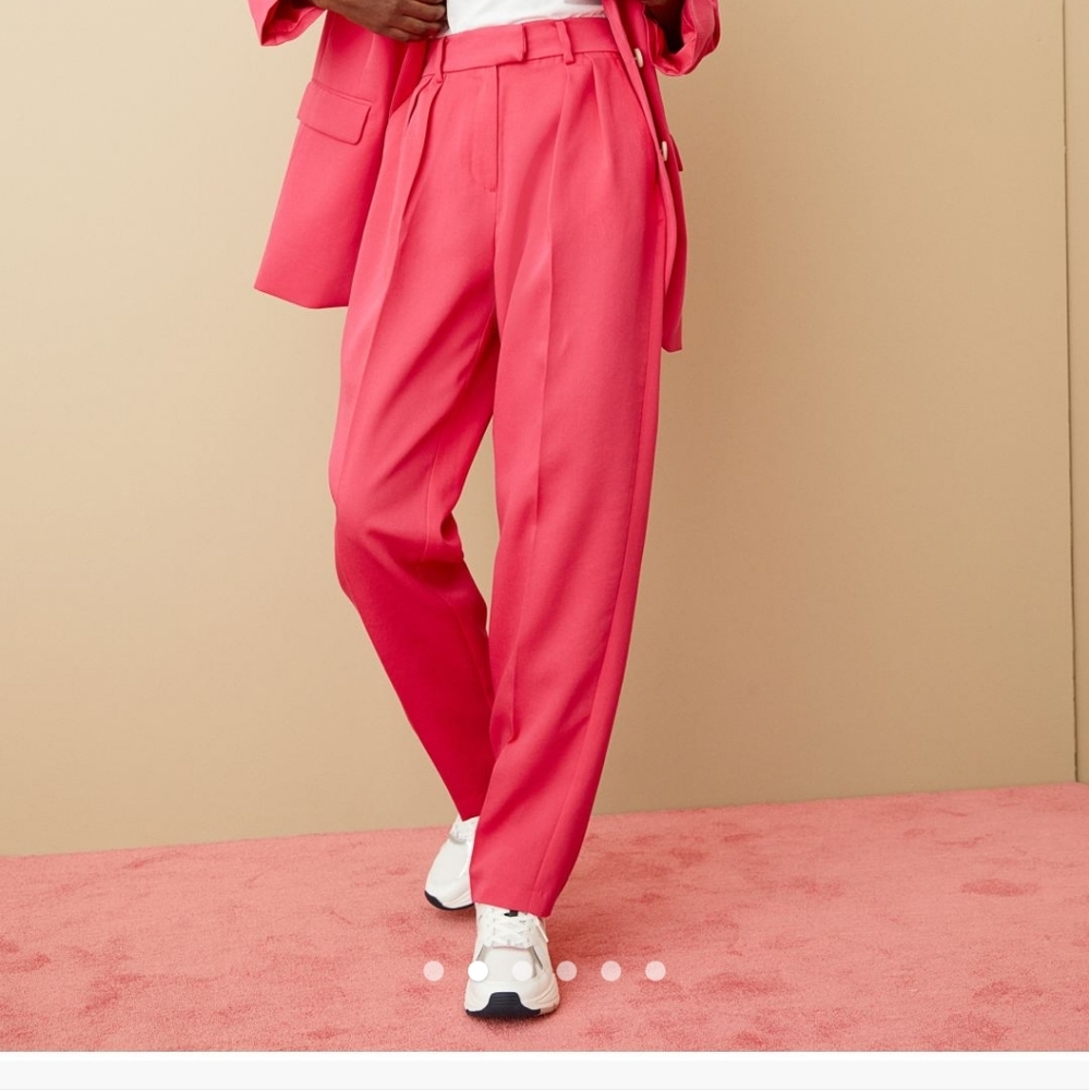 COPY - Hot pink liocell and viscose dress pants